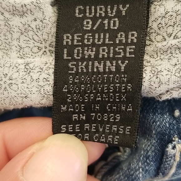 Twentyone Black Curvy Reg Low Rise Skinny - Picture 4 of 5